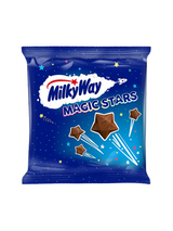 Mars Milky Way Magic Stars 36 x 33 g — fun star-shaped milk chocolate pieces. Bulk case, ideal for resale or family stocking.