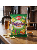 Yummy Yum Pappadums with Green Chilli & Mango Dip - 12 x 90g