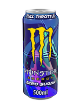 Monster Energy Full Throttle Zero Sugar 12 x 500 ml — sugar-free citrus energy drink with Monster’s full energy blend. Low calorie, high caffeine, bulk case available.