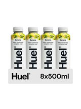 Huel Banana Ready-to-Drink – smooth banana-flavoured complete nutrition shake with 20 g protein, 26 vitamins & minerals. 100 % vegan and balanced meal on the go Huel Banana Ready-to-Drink – smooth banana-flavoured complete nutrition shake with 20 g protein, 26 vitamins & minerals. 100 % vegan and balanced meal on the go