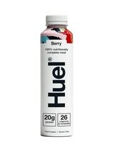 Huel Berry Ready-to-Drink – smooth, fruity complete nutrition shake with 20 g protein, 26 vitamins & minerals. 100 % vegan, balanced and ready to go.