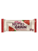 Kellogg’s Nutri-Grain Strawberry Bars 25 x 37 g — soft-baked cereal bar with fruity strawberry filling. Bulk case, perfect for resale or quick snacks.