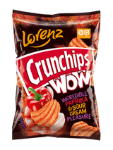 Lorenz Crunchips Wow Paprika & Sour Cream - 12 x 80g