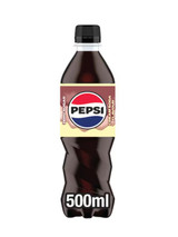 Pepsi Cream Soda Bottles 12 × 500 ml — smooth, creamy vanilla cola with rich caramel notes. Sweet, fizzy and refreshingly indulgent.