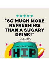 Hip Pop Living Soda Tropical Peach - 12 x 330ml