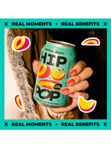 Hip Pop Living Soda Tropical Peach - 12 x 330ml
