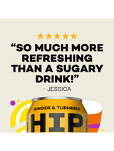 Hip Pop Living Soda Ginger & Tumeric - 12 x 330ml