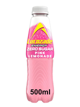 Lucozade Energy Zero Sugar Pink Lemonade 500ml Bottle