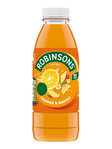 Robinsons Real Fruit Orange & Mango - 12 x 500ml