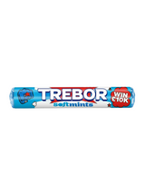 Trebor Soft Mints Spearmint 40 x 44.9 g — soft chewy mints with refreshing spearmint flavour. Bulk wholesale case, ideal for resale or stocking up.