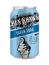 Ben Shaws Cream Soda (24 x 330 ml) — sparkling vanilla-flavoured soft drink. Vegan friendly, gluten free, traditional British favourite.