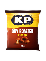 Lightly salted, dry‑roasted peanuts in carded packs—a clean, crunchy pub staple.