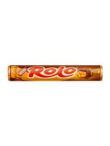 Soft toffee centre wrapped in milk chocolate—classic Rolo tubes for sharing or impulse treats.