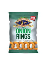 Director’s Cut Onion Rings – classic crunchy maize snacks with savoury onion flavour. Vegetarian-friendly 50 g bar snack bags.