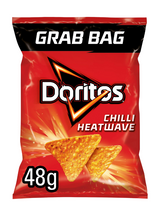 Intense Chilli Heatwave corn tortilla chips — fiery, full crunch flavour on‑the‑go.