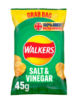 Tangy salt & vinegar crisps, rich flavour, crisp British potatoes.