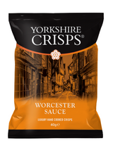 Tangy Worcester sauce seasoning with garlic & onion on crisp British potatoes — savoury, spicy, bold.