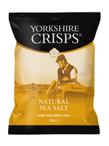 Hand‑cooked crisps with natural sea salt — clean, simple, gourmet flavour.