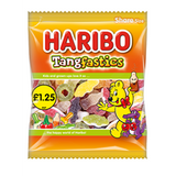 Haribo Tangfastics Sharing Bags (Price Marked) 12 x 140 g — fizzy and sour gummy mix in bulk price-marked packs. Perfect for resale or sharing.