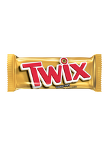 Crunchy biscuit & gooey caramel wrapped in chocolate—the classic Twix twin bar treat.