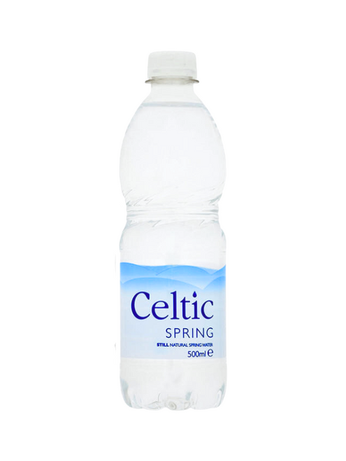 Celtic Spring Still Water 24 x 500 ml — pure bottled natural mineral water, bottled at source. Refreshing, recyclable, bulk wholesale case. Celtic Spring Still Water 24 x 500 ml — pure bottled natural mineral water, bottled at source. Refreshing, recyclable, bulk wholesale case.