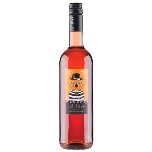 Joey Brown Rosé Wine – 1 × 75 cl. Light and fruity Australian rosé with strawberry and raspberry notes. Vegan-friendly, 10.5% ABV.