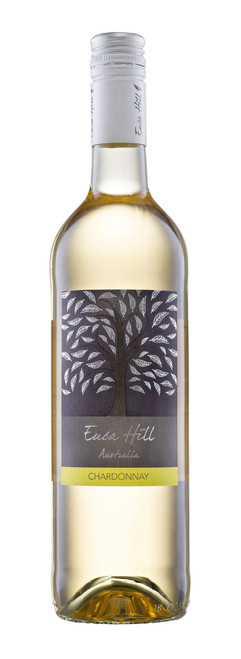 Euca Hill Chardonnay White Wine – 1 × 75 cl. Smooth Australian white with tropical fruit and vanilla notes. Vegan-friendly, 12.5% ABV.