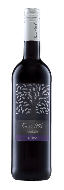 Euca Hill Shiraz Red Wine – 1 × 75 cl. Full-bodied Australian red with ripe blackberry, plum, and spice flavours. Vegan-friendly, 13.5% ABV.
