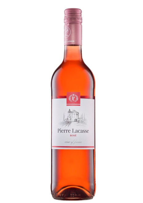 Pierre Lacasse Rosé – 1 × 75 cl. Fresh French rosé wine with strawberry and red berry notes. Vegan-friendly and perfect as a house rosé.