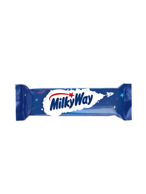 Mars Milky Way Single Bars 56 x 21.7 g — whipped nougat covered in milk chocolate. Smaller portion-controlled bars, ideal for resale or stocking up.
