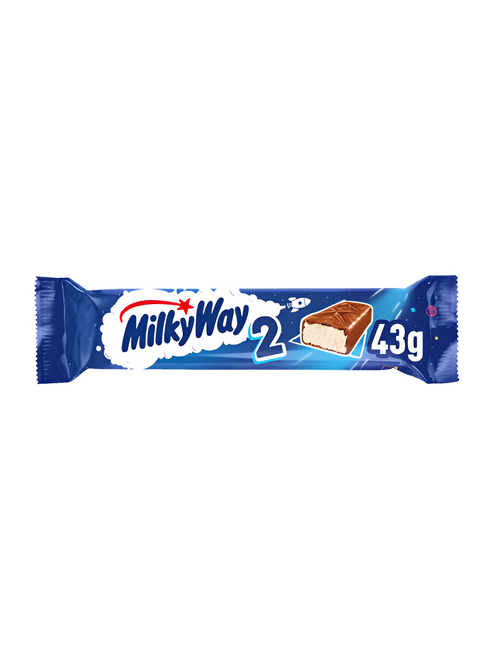 Mars Milky Way Twin Bar 24 x 43.8 g — whipped nougat covered in milk chocolate. Bulk case, perfect for resale or stocking up.