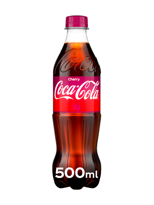 Cherry Coke Plastic Bottles GB - 24 x 500ml
