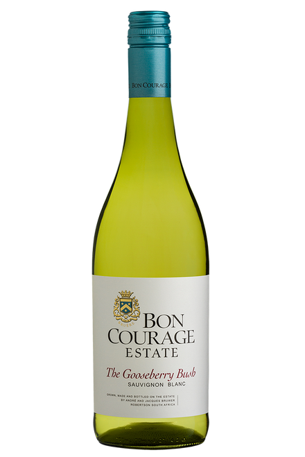 Bon Courage Sauvignon Blanc White Wine – 1 × 75 cl. Fresh South African white with citrus and tropical fruit notes. Vegan-friendly, 12.5% ABV.