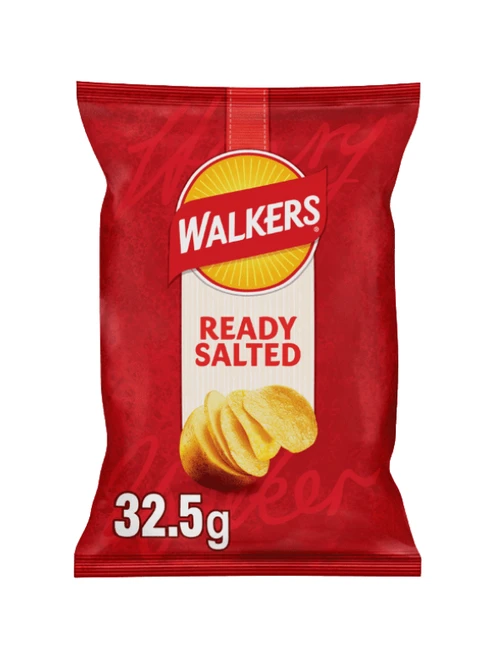 Walkers Ready Salted Crisps - 32 x 32.5g