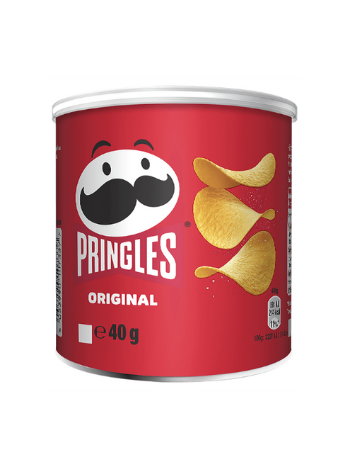 Pringles Original Crisps 12 x 40g Tubs deliver the iconic stackable, crunchy texture with classic lightly salted flavour. Perfect for lunchboxes, parties, offices, or sharing at home.