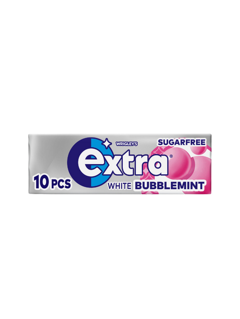 Wrigley’s Extra Ice Bubblemint Chewing Gum 30 x 15 g — sugar-free gum with bubblegum flavour and minty freshness. Bulk case, perfect for resale or stocking up.