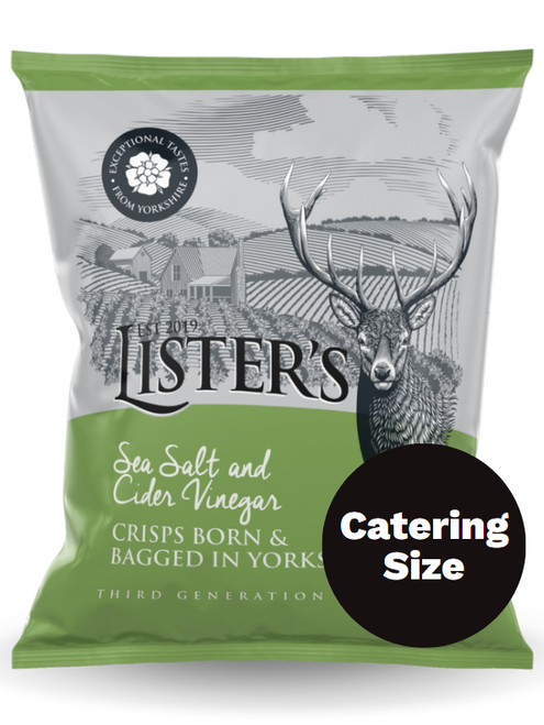 Lister's Crisps Catering Size Sea Salt & Cider Vinegar 15 x 150g