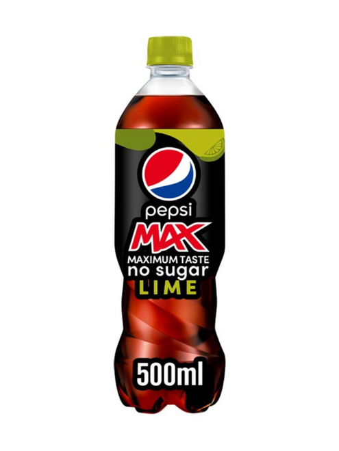 Pepsi Max Lime Bottles 500ml x 24