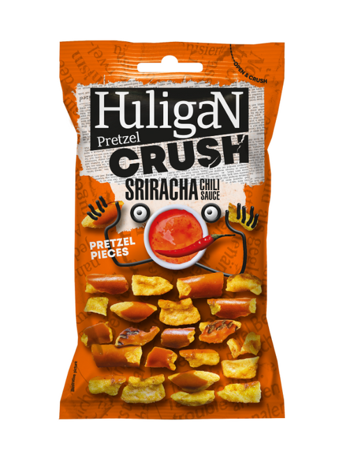 Huligan Pretzel Crush - Sriracha Chilli Sauce 18 x 65g