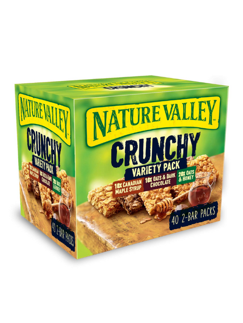 Nature Valley Crunchy Variety Pack Granola Snack Bars - 42g x 40