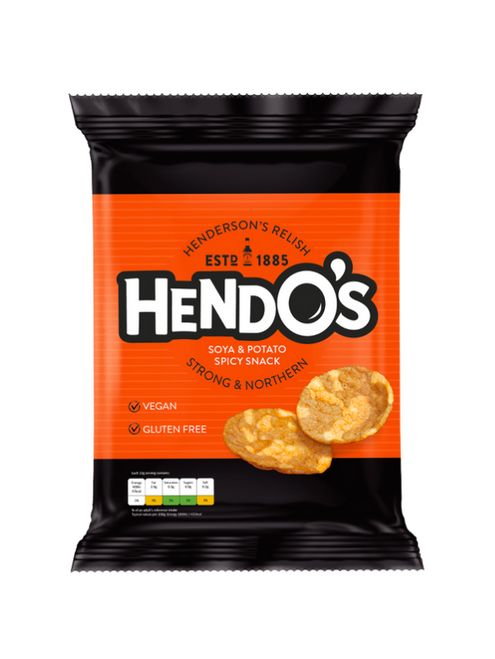Hendo’s Soya & Potato Spicy Snack 24 x 23g deliver a crunchy, flavour-packed bite with a bold, spicy kick. Perfect for parties, offices, catering, or sharing at home. Hendo’s Soya & Potato Spicy Snack 24 x 23g deliver a crunchy, flavour-packed bite with a bold, spicy kick. Perfect for parties, offices, catering, or sharing at home.
