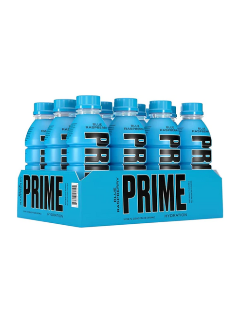 PRIME Hydration Blue Raspberry Bottles (12 Pack) 500ml x 12