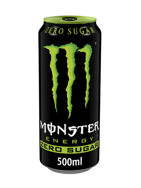 Monster Zero Sugar: iconic energy drink, zero sugar, full caffeine & energy blend.