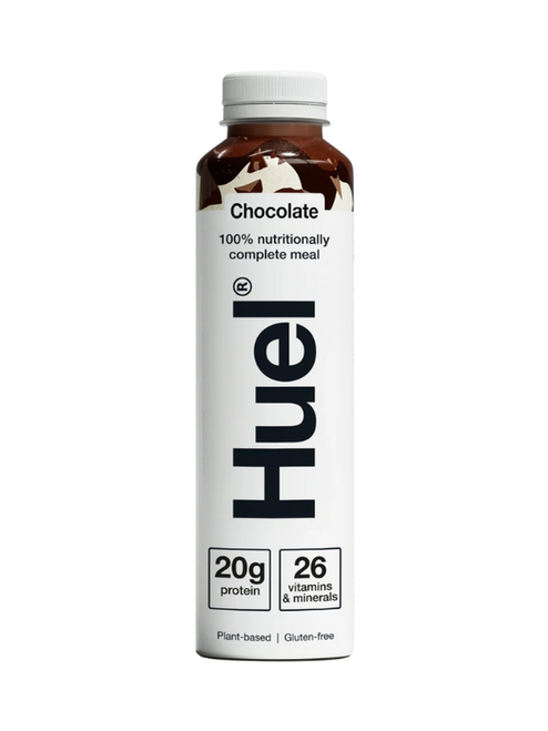 Huel Ready-to-Drink Chocolate (8 x 500ml) – vegan, gluten-free, complete meal in a bottle. 400kcal, 20g protein, 26 vitamins & minerals. Huel Ready-to-Drink Chocolate (8 x 500ml) – vegan, gluten-free, complete meal in a bottle. 400kcal, 20g protein, 26 vitamins & minerals.
