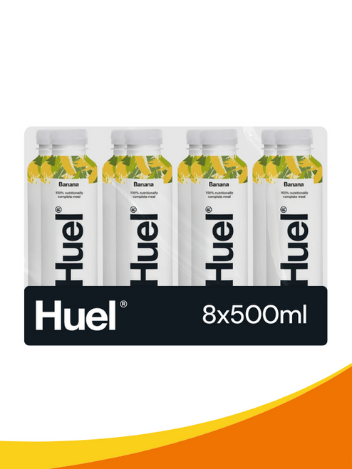 Huel Ready-to-Drink Banana 8 x 500 ml — smooth banana flavour with 20 g protein, fibre, and 26 essential vitamins & minerals. Huel Ready-to-Drink Banana 8 x 500 ml — smooth banana flavour with 20 g protein, fibre, and 26 essential vitamins & minerals.