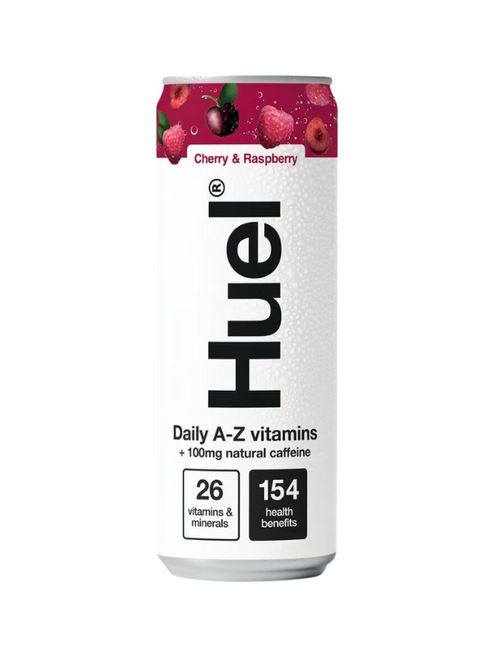 Huel Daily A-Z Cherry & Raspberry Sparkling Multivitamin Energy Drink (12 x 330ml)