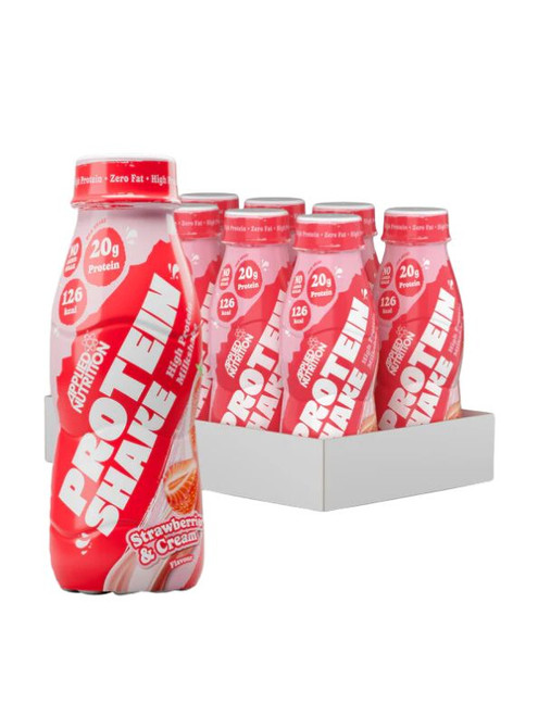 Applied Nutrition Strawberry & Cream Protein Shake – creamy, lactose-free high-protein drink with 25 g protein per bottle and low sugar. Balanced flavour for post-workout or on-the-go fuel. Applied Nutrition Strawberry & Cream Protein Shake – creamy, lactose-free high-protein drink with 25 g protein per bottle and low sugar. Balanced flavour for post-workout or on-the-go fuel.
