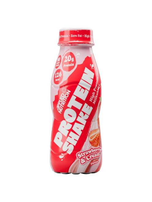 Applied Nutrition Strawberry & Cream Protein Shake – creamy, lactose-free high-protein drink with 25 g protein per bottle and low sugar. Balanced flavour for post-workout or on-the-go fuel. Applied Nutrition Strawberry & Cream Protein Shake – creamy, lactose-free high-protein drink with 25 g protein per bottle and low sugar. Balanced flavour for post-workout or on-the-go fuel.