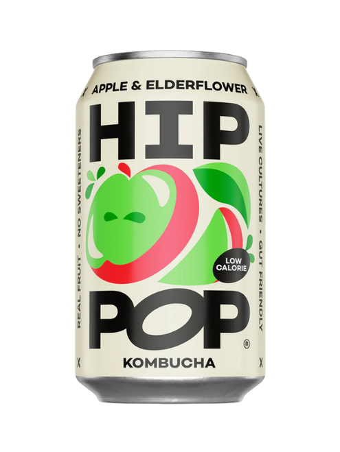 Hip Pop Kombucha Apple & Elderflower Can