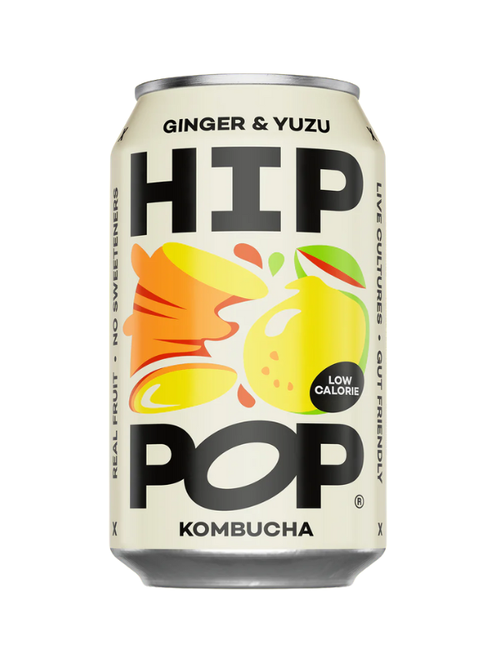 Hip Pop Kombucha Ginger & Yuzu Can